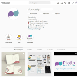 Portfólio em Feed
