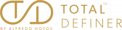 Logo Total Definer - Dourada para fundo Branco